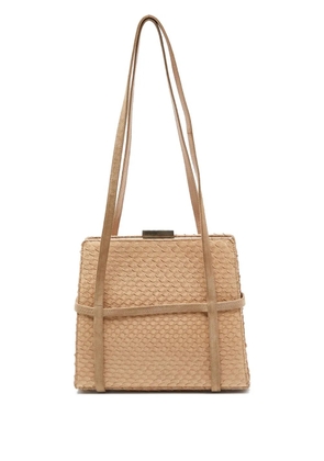Bally Vintage Watersnake shoulder bag - Neutrals