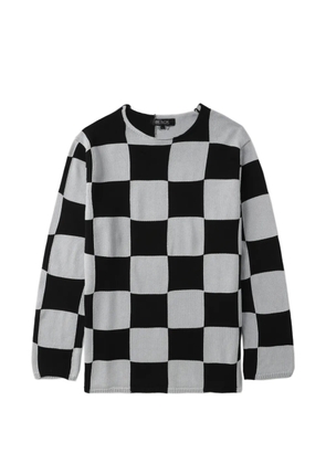 Black Comme Des Garçons checkerboard knitwear