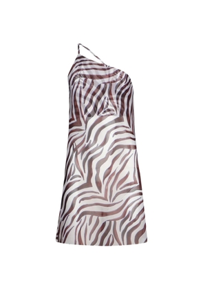 Bond-eye Amelia one-shoulder mini dress - Neutrals