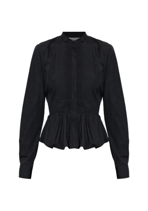 Alexander McQueen pleated shirt - Black