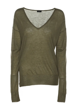 JOSEPH V-neck cashmere sweater - Green