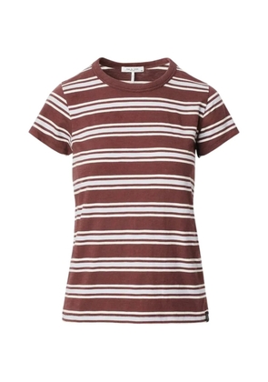 rag & bone Slub Striped T-shirt - Brown