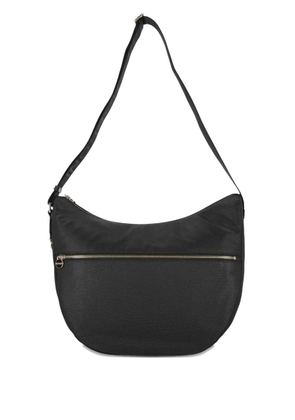 Borbonese zip-fastening crescent shoulder bag - Black