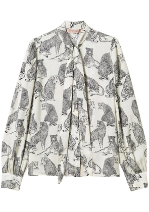 TWINSET patterned-jacquard shirt - Neutrals