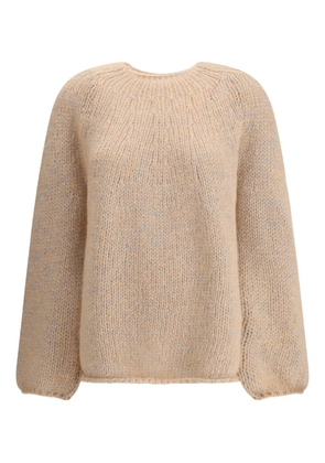 Forte Forte perforated rib-knit pattern sweater - Neutrals