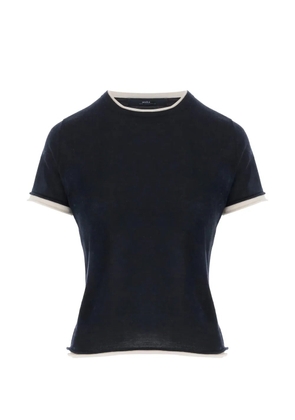 arch4 contrasting edging T-shirt - Blue