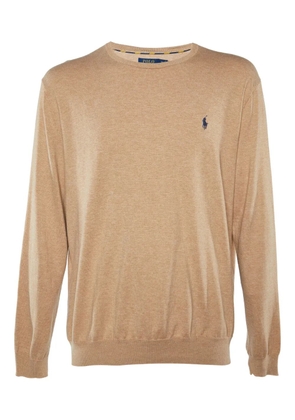 Polo Ralph Lauren Vintage embroidered-logo sweater - Neutrals