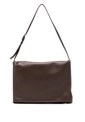 The Row leather shoulder bag - Brown