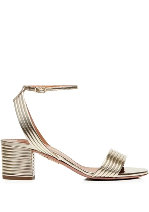 Aquazzura 50mm Sundance leather sandals - Gold