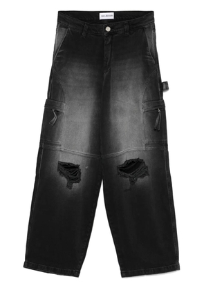 Han Kjøbenhavn distressed cargo jeans - Black