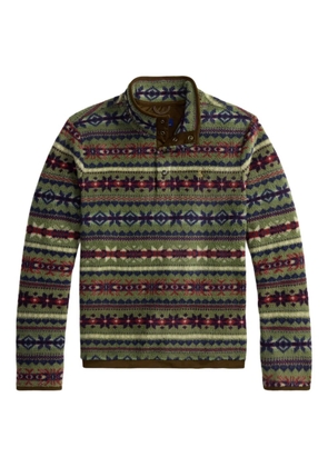 Polo Ralph Lauren patterned mock-neck sweater - Green