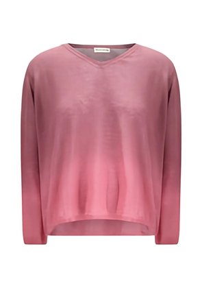 MIRROR IN THE SKY V-neck sweater - Pink