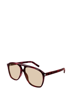 Saint Laurent Eyewear Dune pilot sunglasses - Brown
