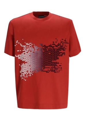 Emporio Armani graphic-print t-shirt - Red
