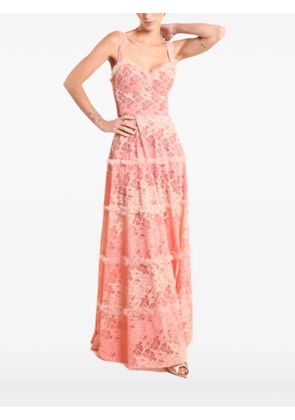 Lethicia Bronstein Sabrina lace tiered dress - Pink