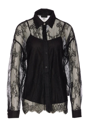 LIU JO lace shirt - Black