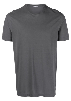 Zanone round-neck short-sleeve T-shirt - Grey