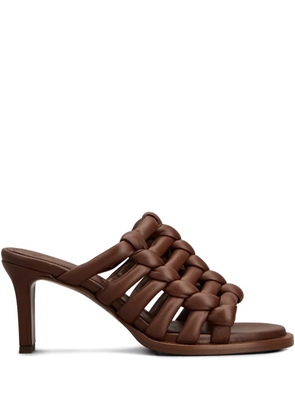 Tod's intreccio-design heeled sandals - Brown