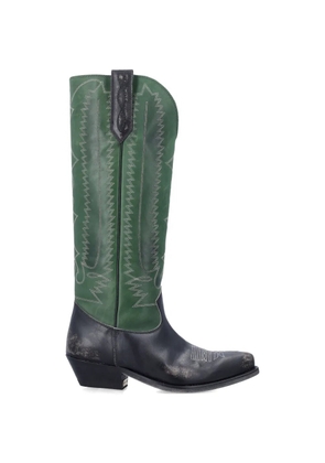 Golden Goose Wish Star leather boots - Green