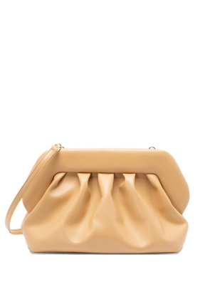 Themoirè Bios gathered clutch bag - Neutrals