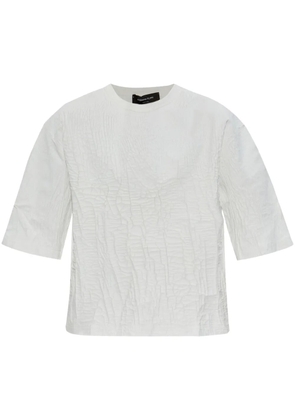 Fabiana Filippi cracked-effect T-shirt - White