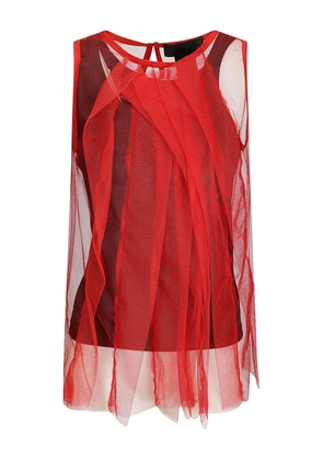 Maria Calderara Origami top - Red