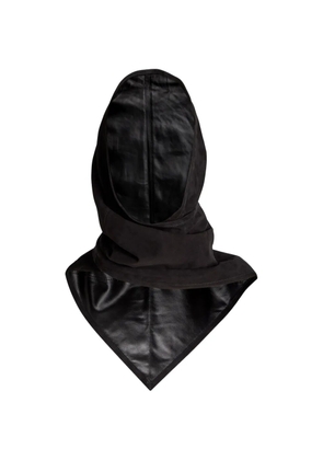 Nour Hammour leather balaclava - Black