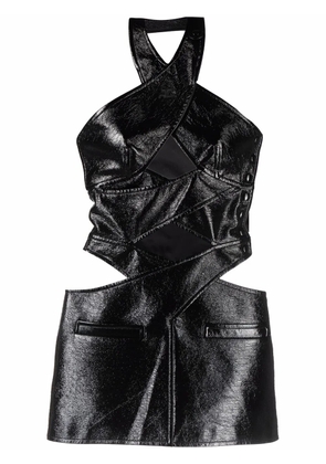 Courrèges cut-out mini dress - Black