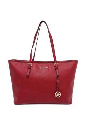 Michael Michael Kors large Jet Set leather tote bag - Red