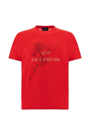 Paul & Shark Year of the Horse printed T-shirt - Red