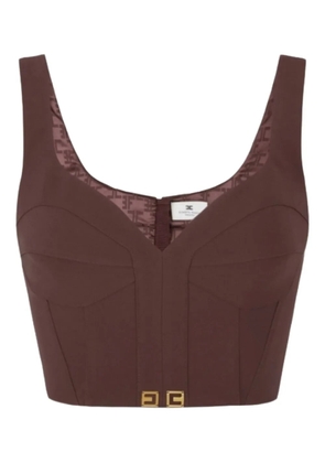 Elisabetta Franchi corset-style top - Red