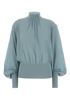 ZIMMERMANN Hypnotic high-neck sweater - Blue