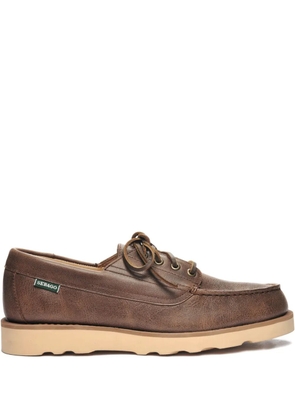 Sebago lace-up flat boat shoes - Brown