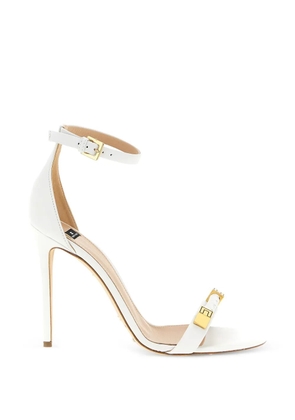 Elisabetta Franchi leather metal-detail sandals - White