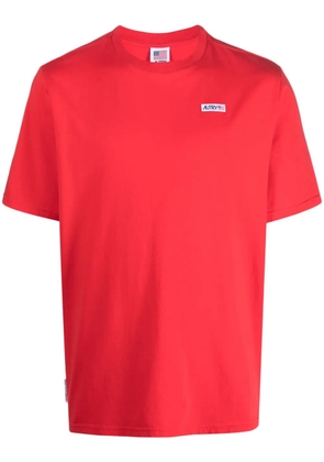 Autry logo-print cotton T-shirt - Red