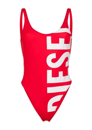 Diesel logo-print swimsuit - Red