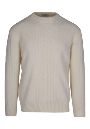 Paolo Pecora cable-knit wool sweater - White