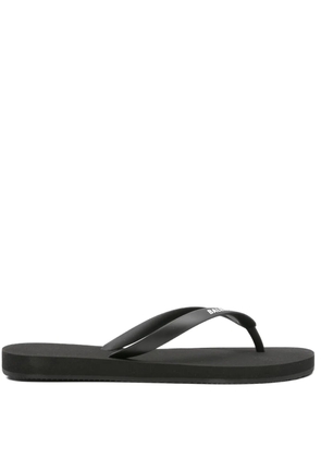 Balenciaga logo thong sandals - Black