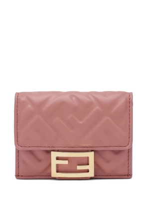 FENDI quilted logo wallet - Pink