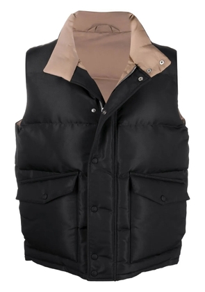 Alexander McQueen logo-print puffer gilet - Black