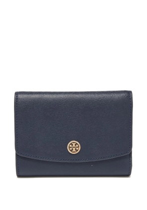 Tory Burch leather tri-fold wallet - Blue