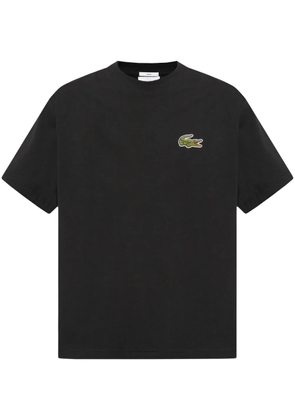 Lacoste logo-embroidered T-shirt - Black
