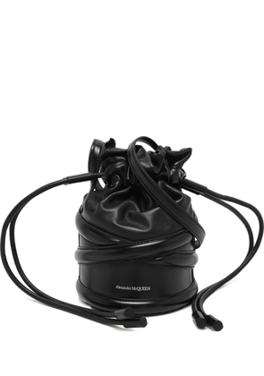 Alexander McQueen Pre-Owned Soft Curve leather drawstring bucket bag - Black
