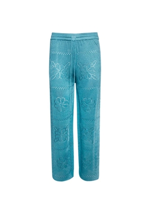 Calle Del Mar Floral tile shorts - Blue