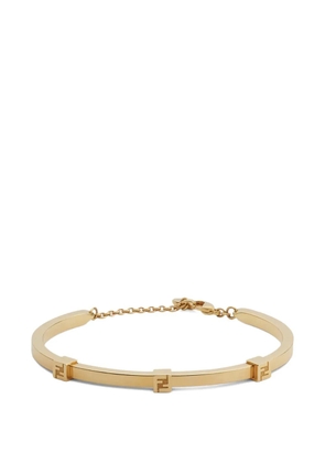 FENDI Forever logo rigid bracelet - Gold