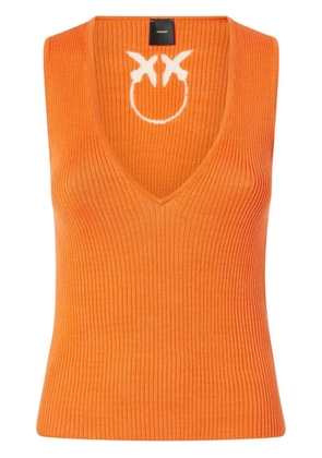 PINKO ribbed sleeveless top - Orange