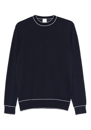 Eleventy contrasting-trim T-shirt - Blue