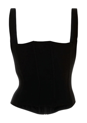 Balenciaga velvet zip-front bodice - Black