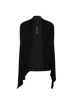 Rick Owens asymmetric draped cardigan - Black