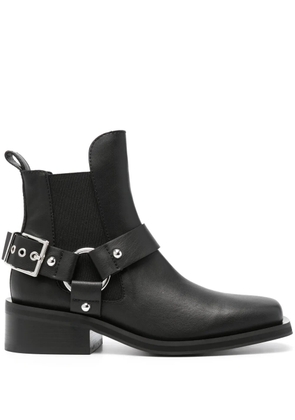GANNI biker Chelsea ankle boots - Black